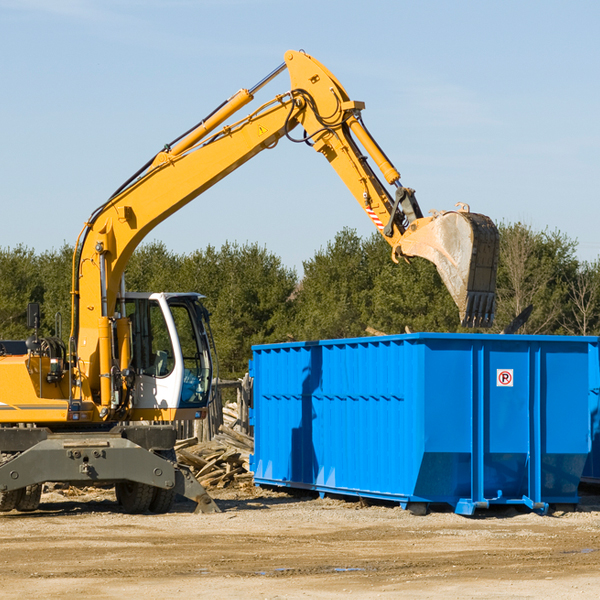 how many times can i have a residential dumpster rental emptied in Whites Landing Ohio